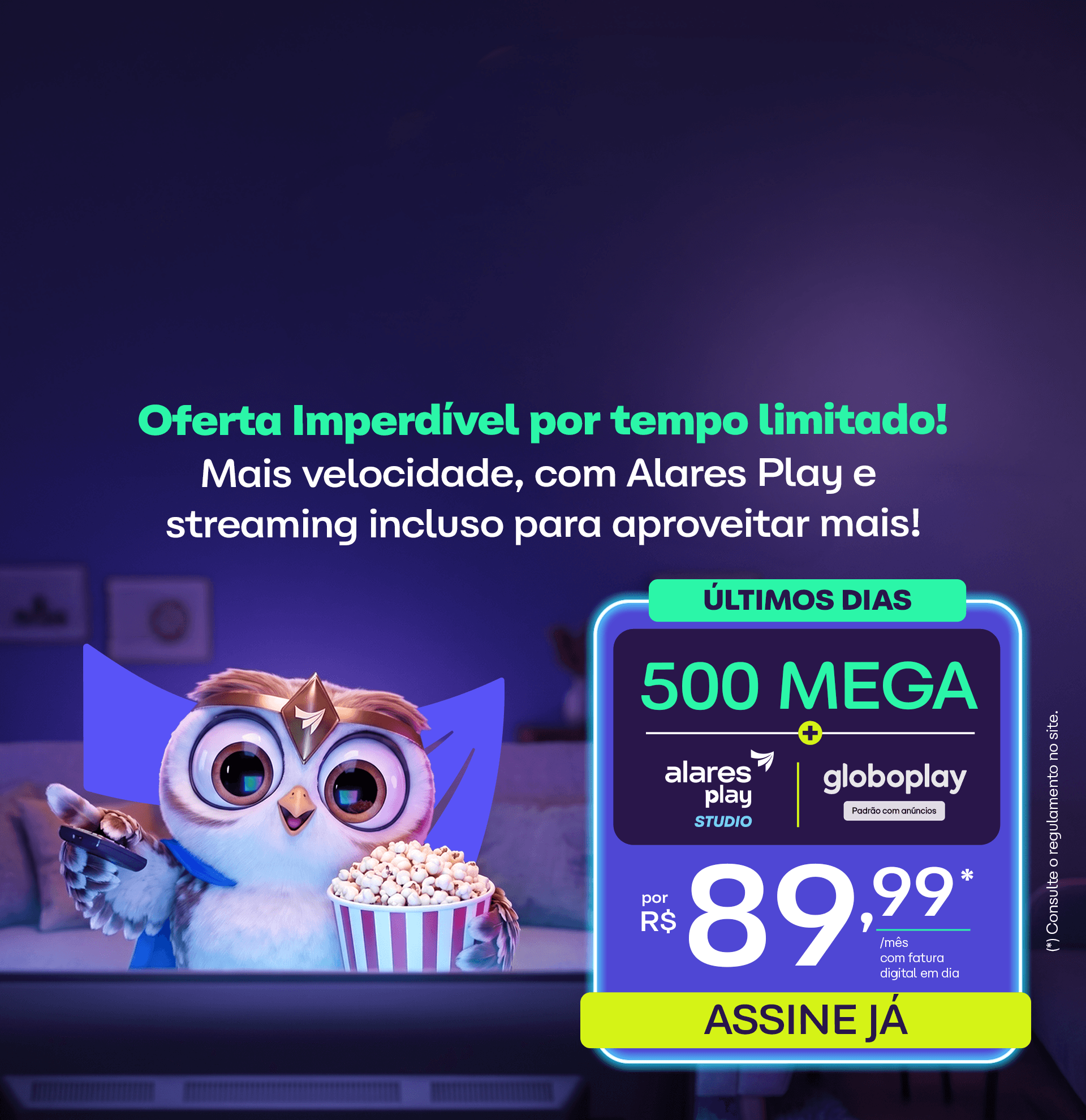 Oferta Outubro 500 Mega - MG e RN (sem fidelidade)