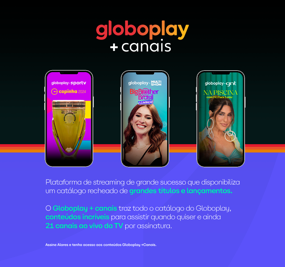 Banner Globoplay + Canais